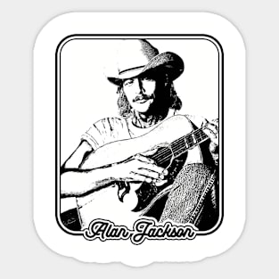 Alan Jackson Psychedelic Sticker